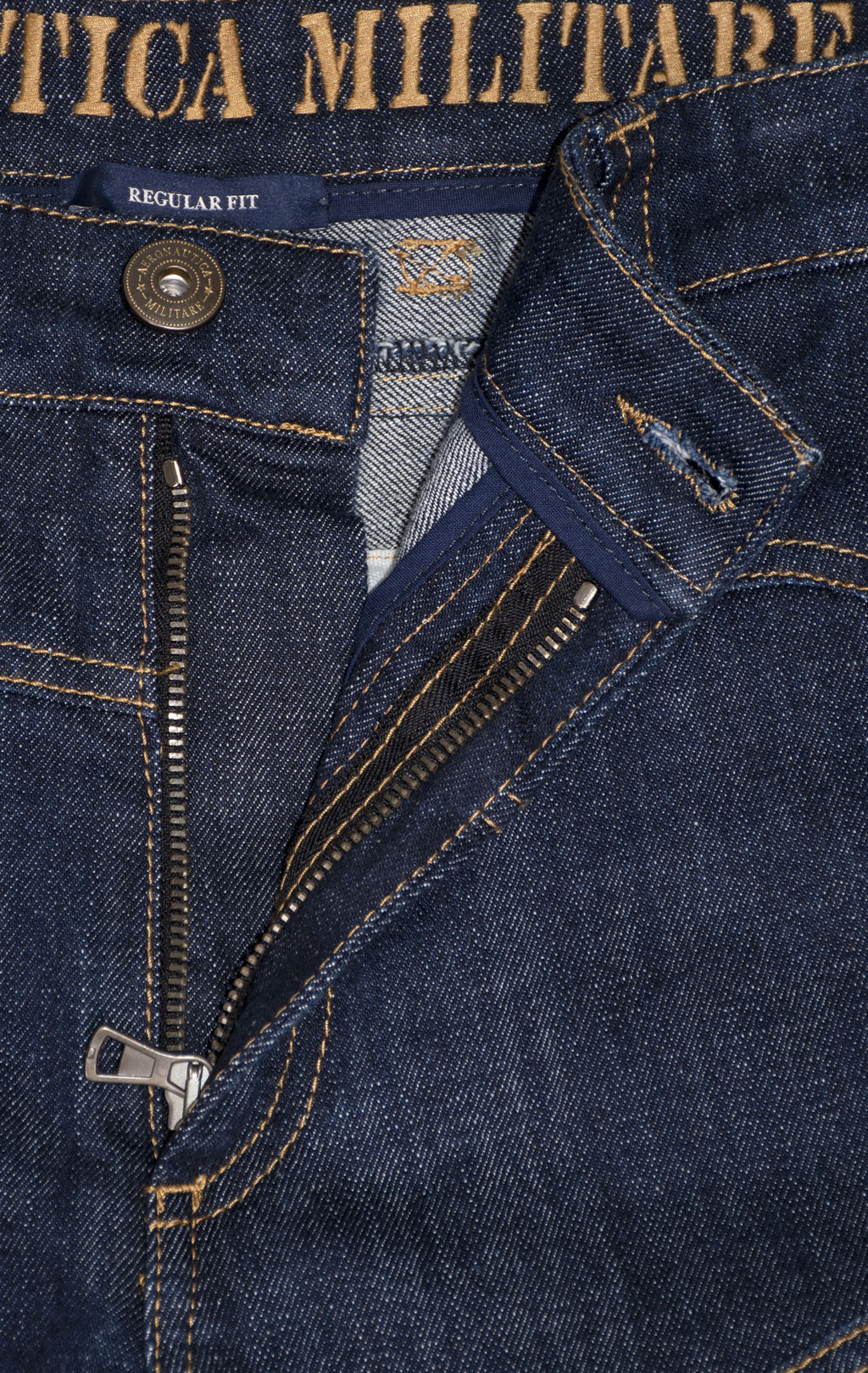 Джинсы-карго AERONAUTICA MILITARE ANTI-G плотные FW 24/25/AL dark denim wash (PA 939) 
