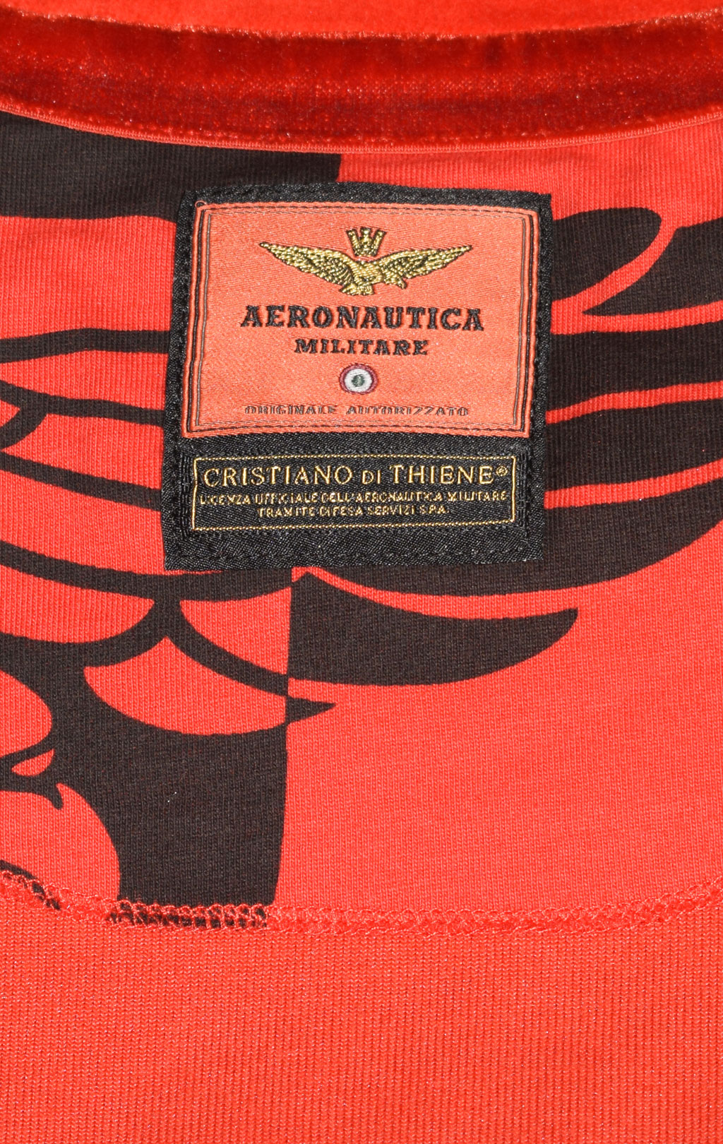 Женский свитшот AERONAUTICA MILITARE FW 22/23/TR arancio (FE 1734) 