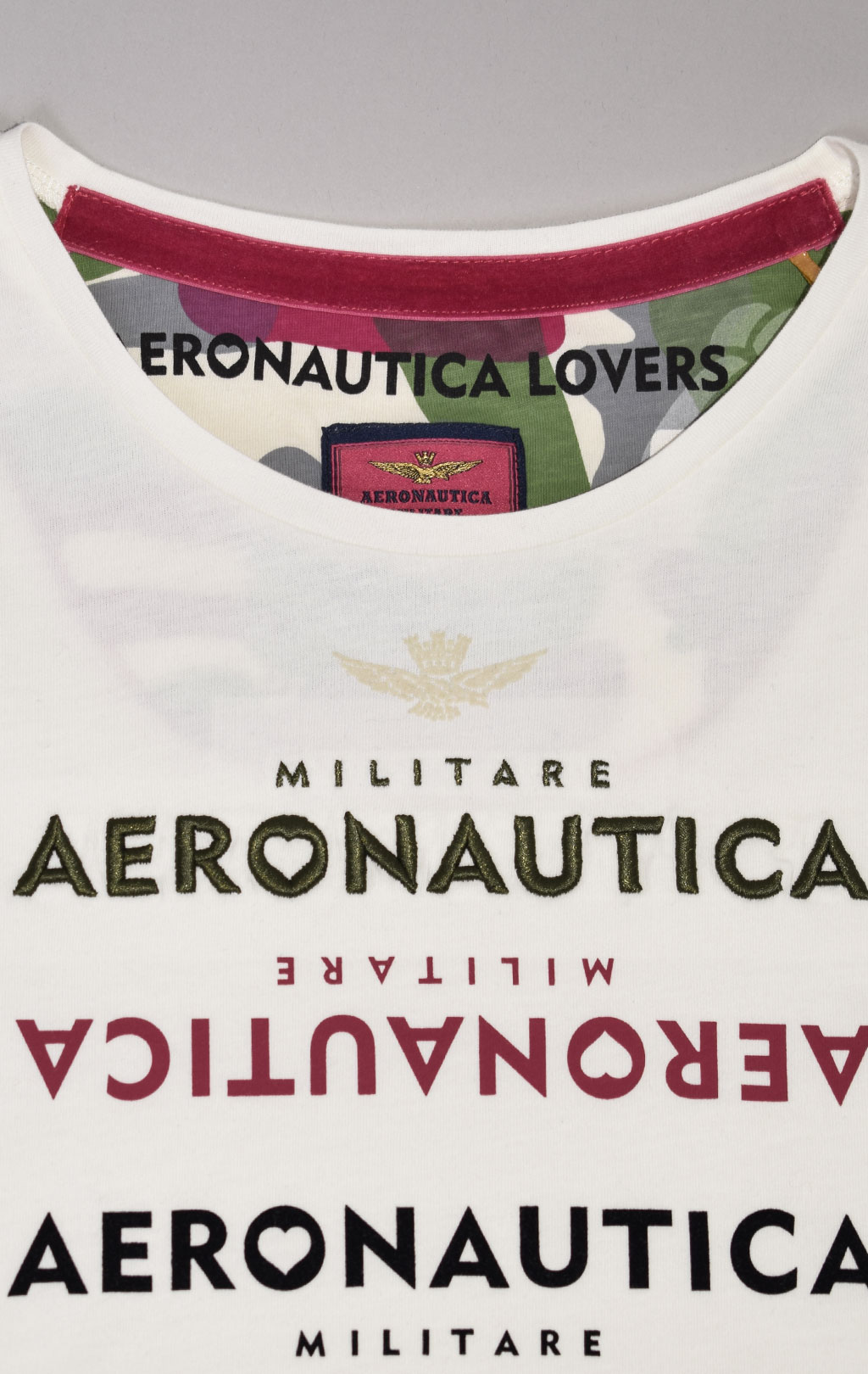 Женская футболка AERONAUTICA MILITARE FW 23/24/TR naturale (TS 2165) 