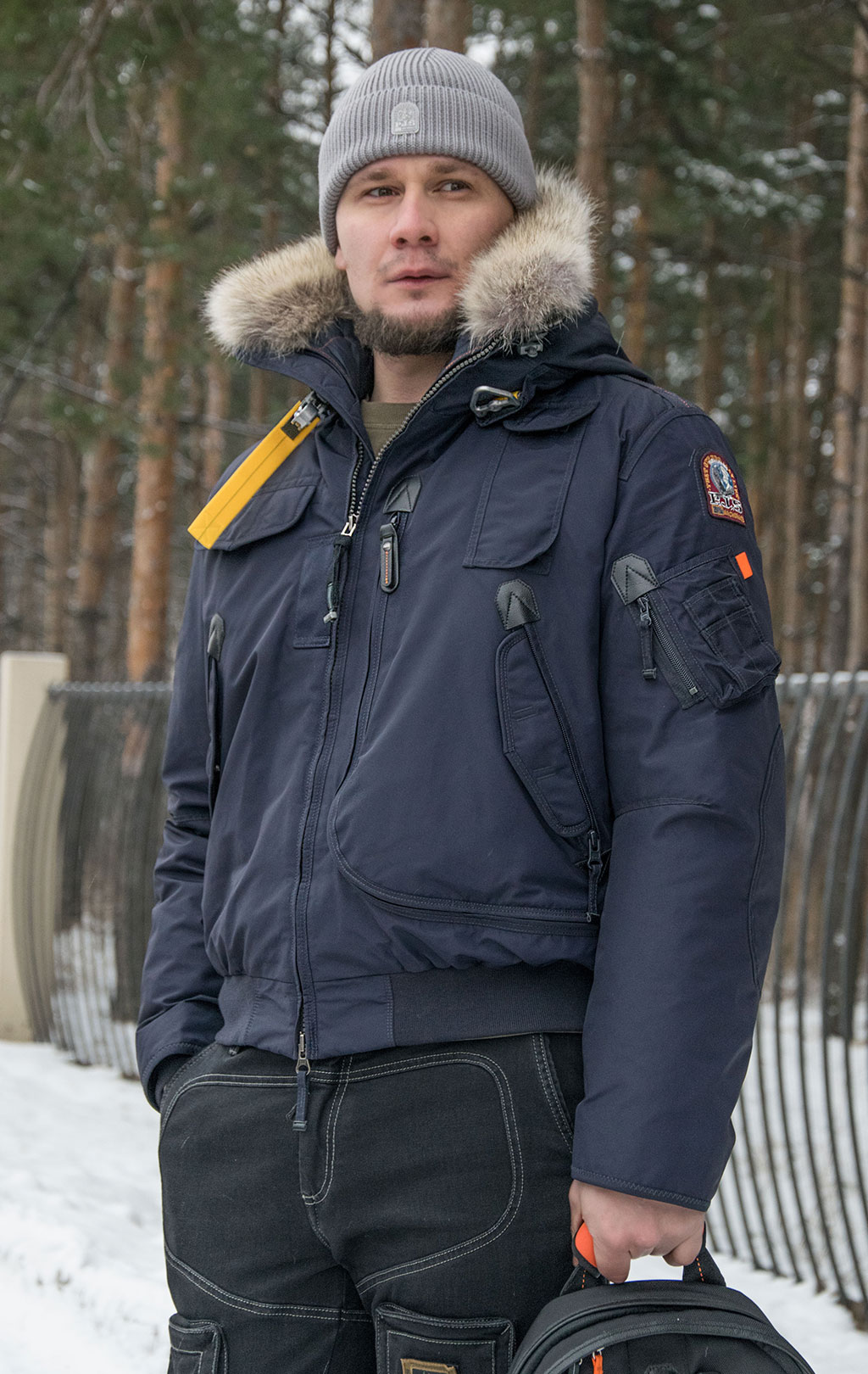 Аляска-пуховик PARAJUMPERS GOBI navy 