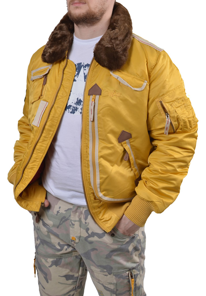 Куртка-пилот ALPHA INDUSTRIES INJECTOR X yellow 
