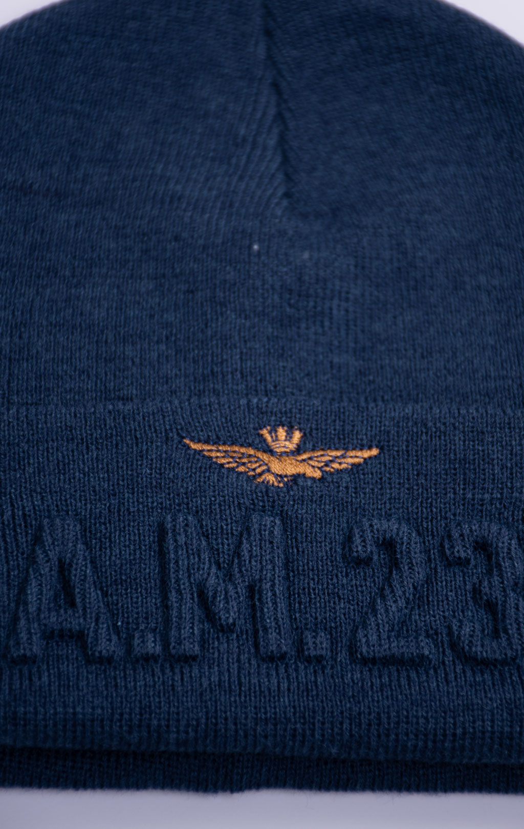 Шапка вязаная AERONAUTICA MILITARE FW 26/27/CN blue navy (CU 0099) 