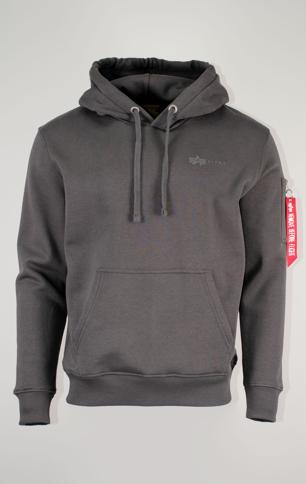Толстовка ALPHA INDUSTRIES AIR FORCE HOODY vintage grey 