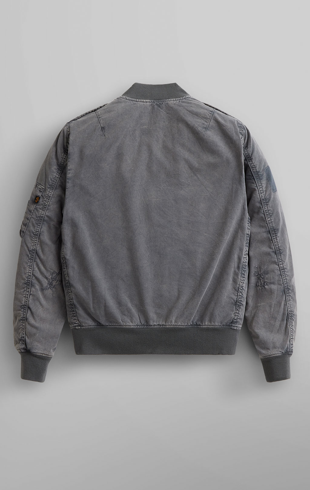 Женская ветровка ALPHA INDUSTRIES RIP AND REPAIR FLIGHT JACKET L-2B SS 24 m aircraft gray 