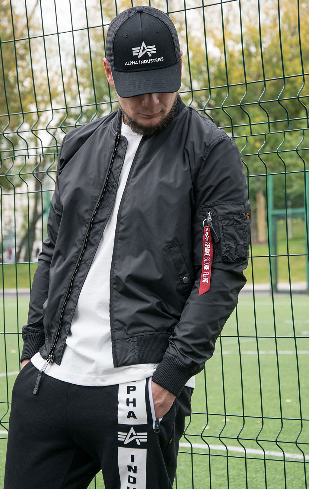 Ветровка-бомбер ALPHA INDUSTRIES TT MA-1 black 