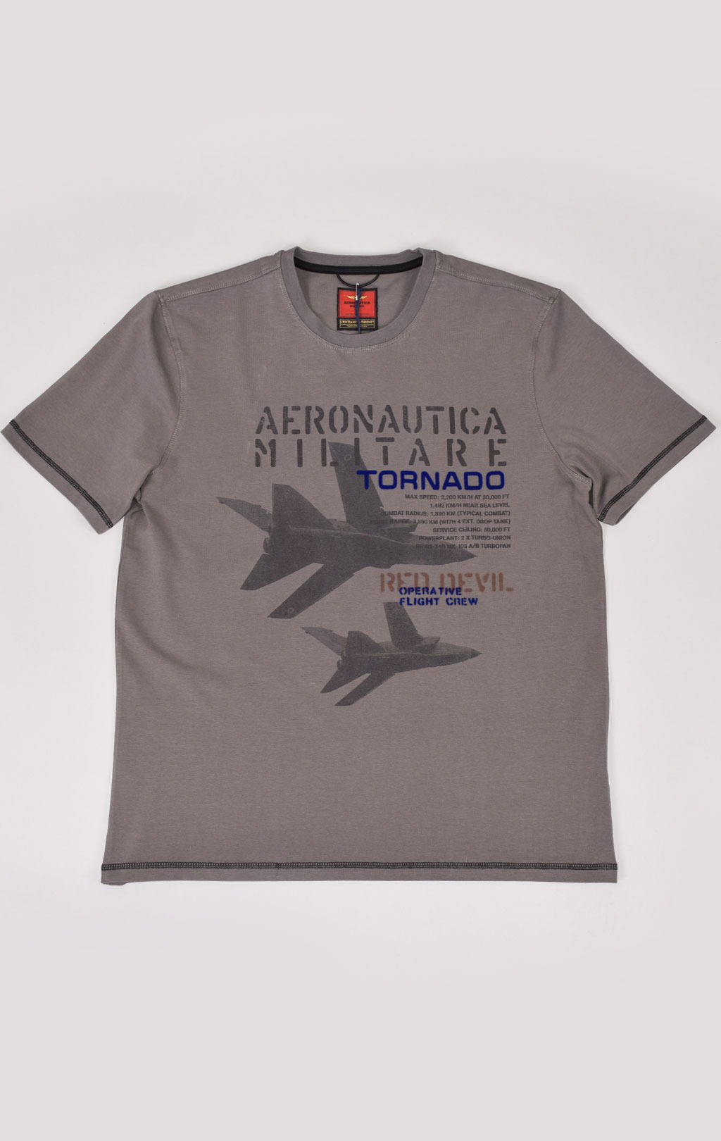 Футболка AERONAUTICA MILITARE FW 21/22/TR grigio medio (TS 1912) 