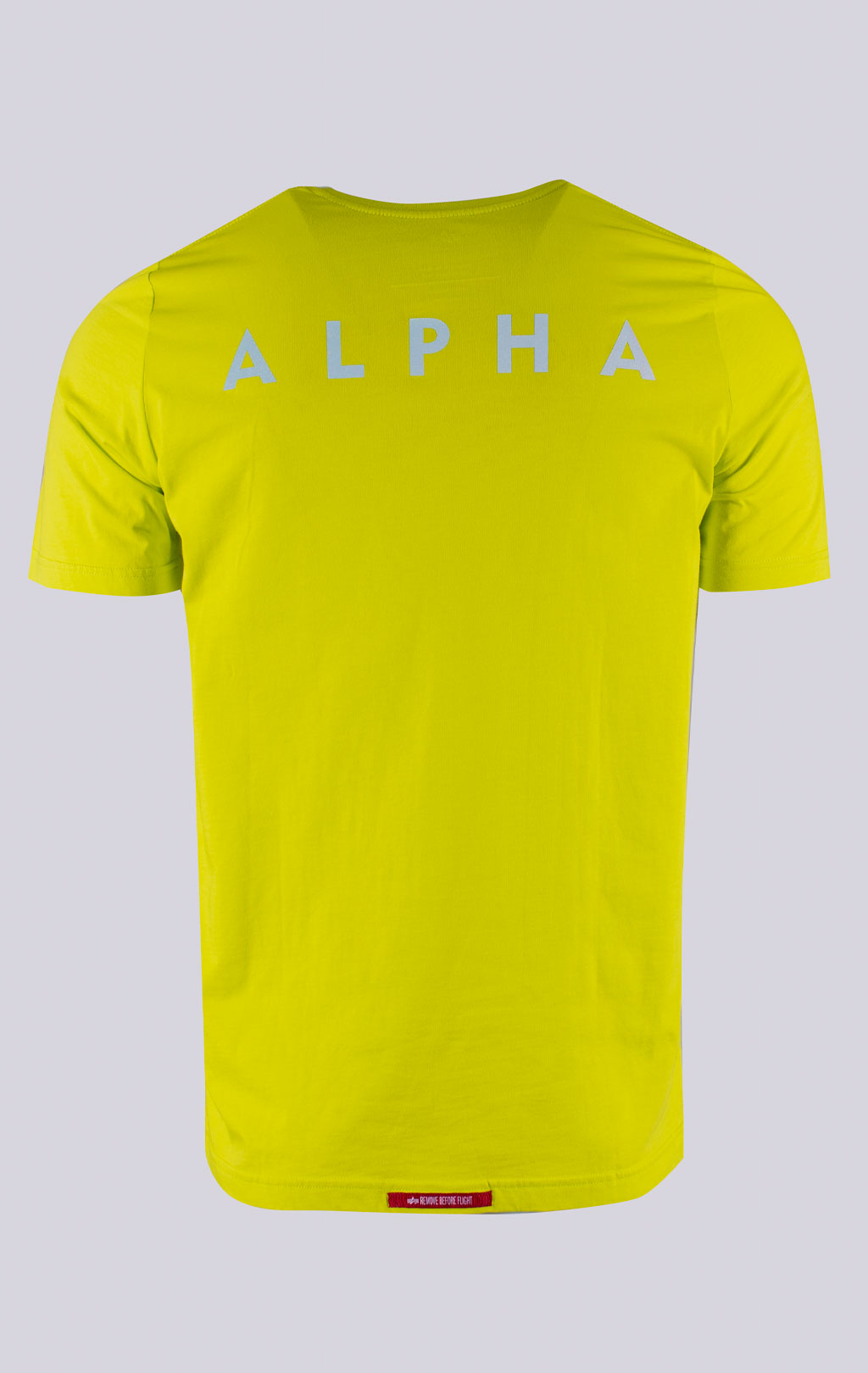Футболка ALPHA INDUSTRIES REFLECTIVE SMALL LOGO neon yellow 