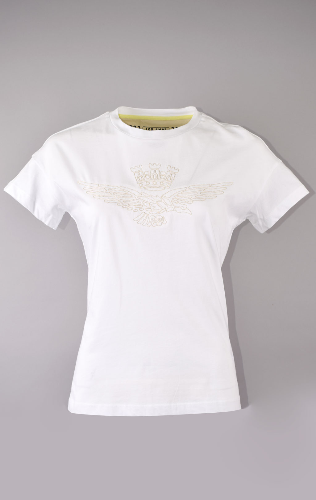 Женская футболка AERONAUTICA MILITARE SS 23/TR bianco ottico (TS 2103) 