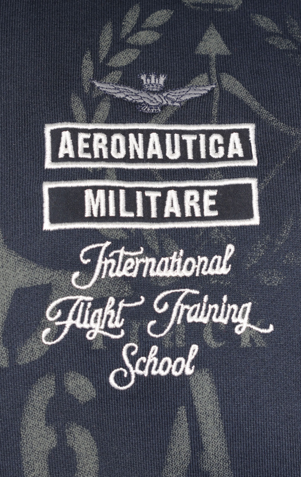 Олимпийка AERONAUTICA MILITARE big size SS 23/TR blue black (FE 1748) 