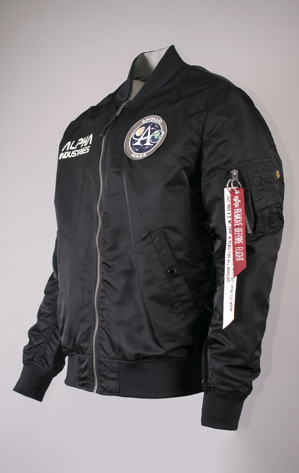 Ветровка-бомбер ALPHA INDUSTRIES MOON LANDING REVERSIBLE MA-1 black 