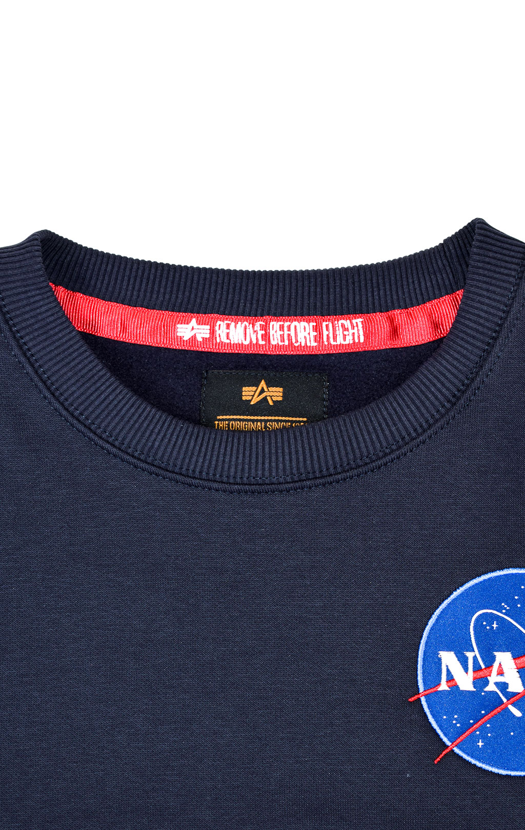 Свитшот ALPHA INDUSTRIES NASA Inlay rep. blue 