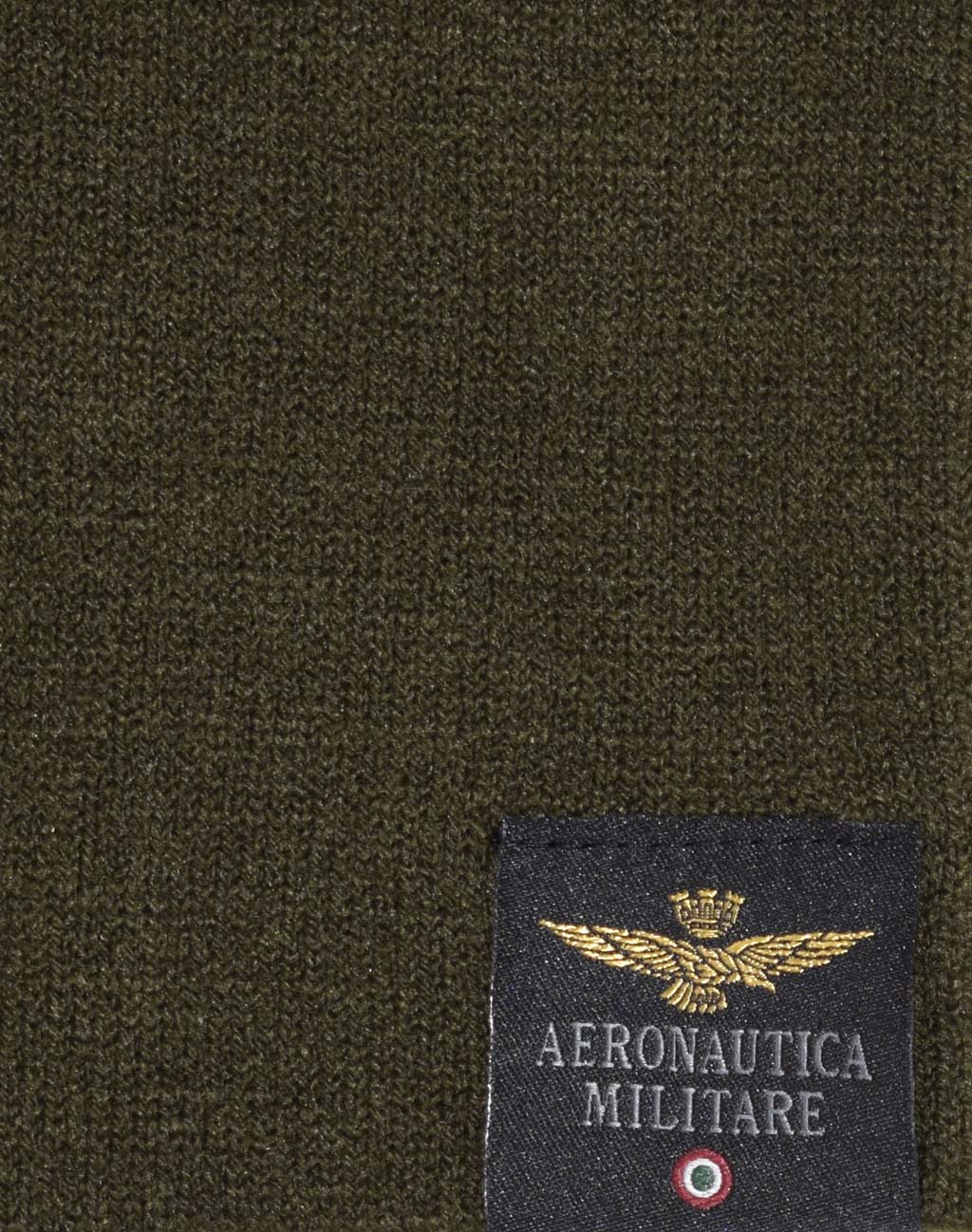 Шапка вязаная AERONAUTICA MILITARE FW 20/21/CZ verde scuro (CU 023) 