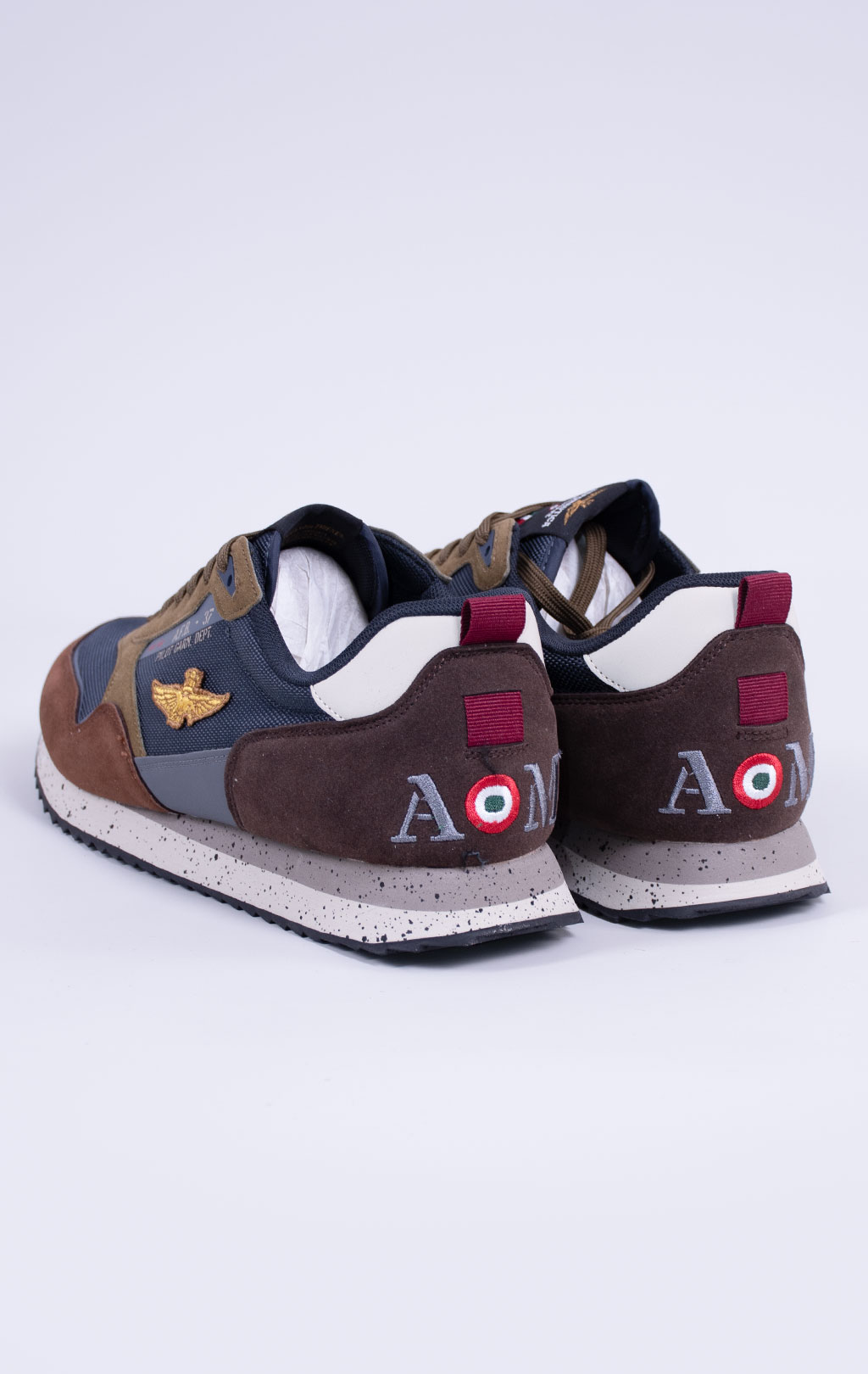 Кроссовки AERONAUTICA MILITARE (SC 0288) FW 26/27/CN multicolor blue/verde/marrone 