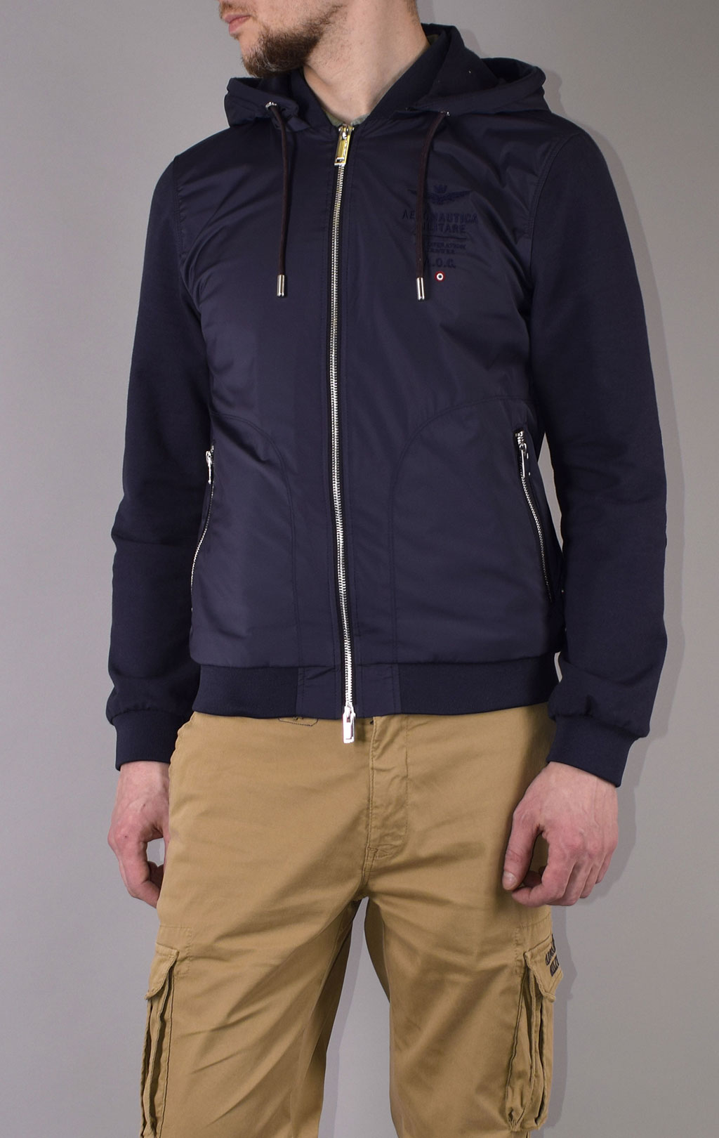 Куртка AERONAUTICA MILITARE SS 20/CN blue navy (AF 394) 