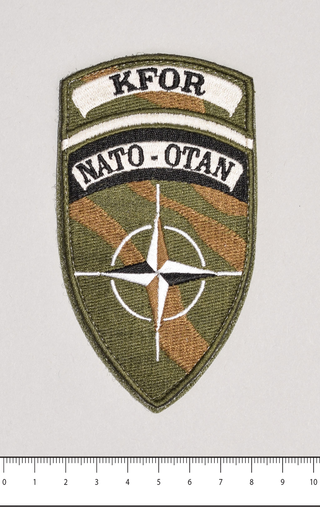 Нашивка NATO OTAN KFOR полевая на липучке 