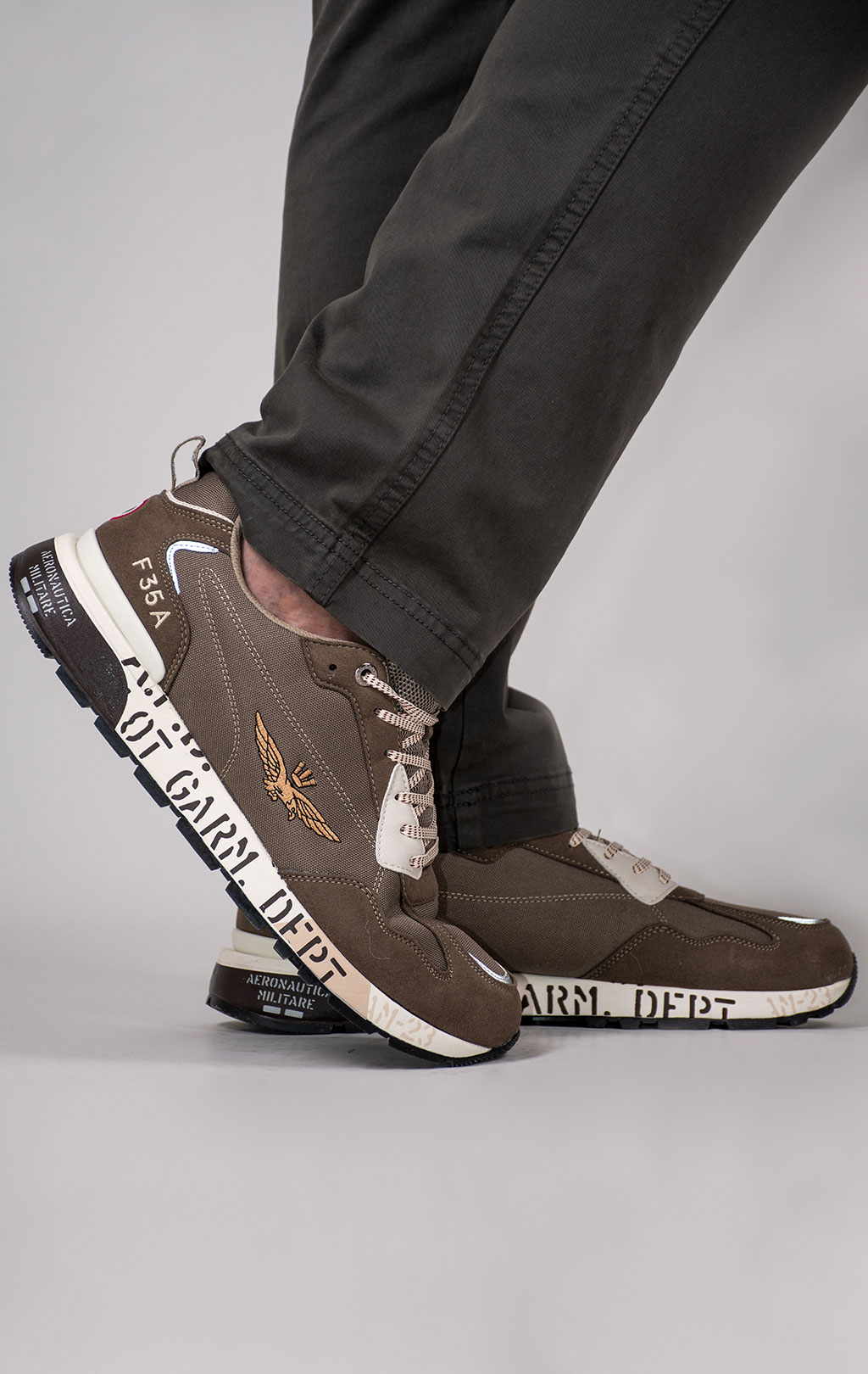 Кроссовки AERONAUTICA MILITARE FW 24/25/CN taupe/beige (SC 276) 