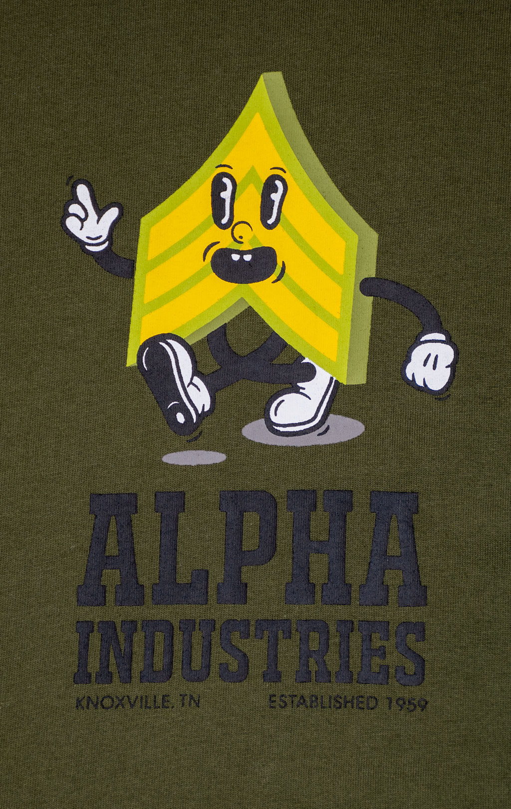 Футболка ALPHA INDUSTRIES ALPHA BADGE TEE SS 24 olive 