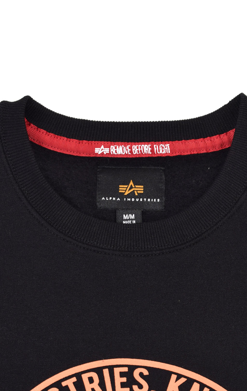 Свитшот ALPHA INDUSTRIES 60TH ANNIVERSARY CREW black 