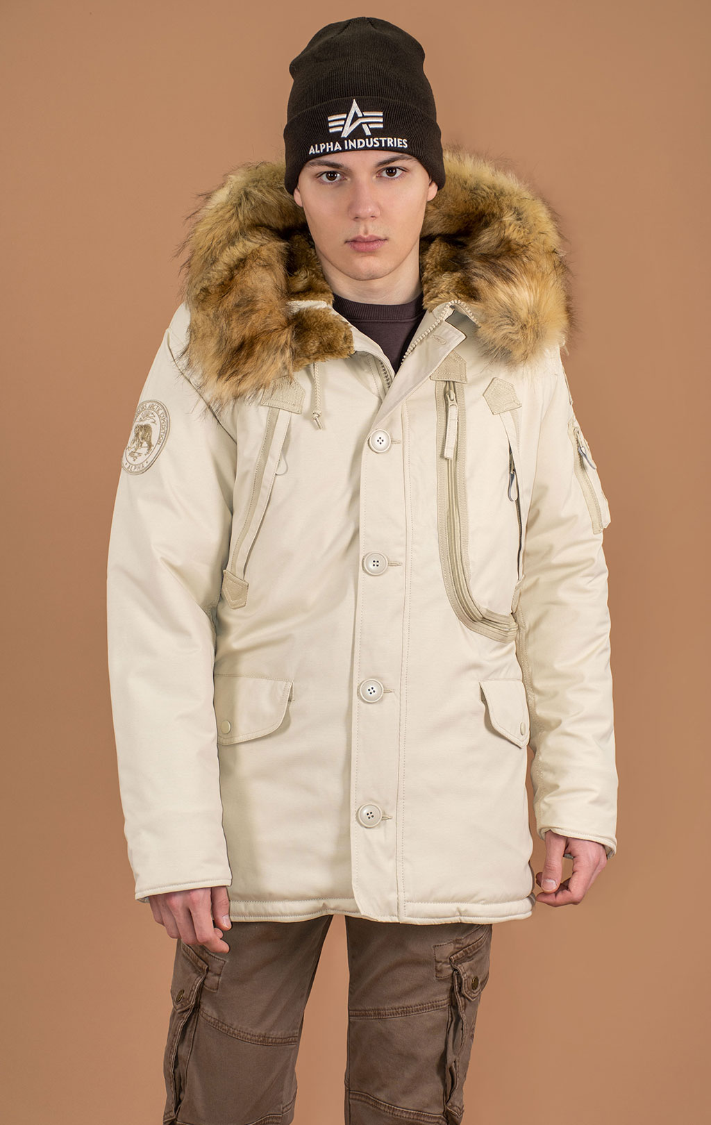 Аляска ALPHA INDUSTRIES POLAR vintage white 
