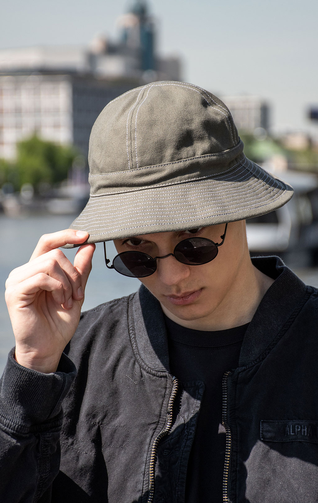 Панама ALPHA INDUSTRIES DAISY MAE HAT SS 24 aircraft gray 