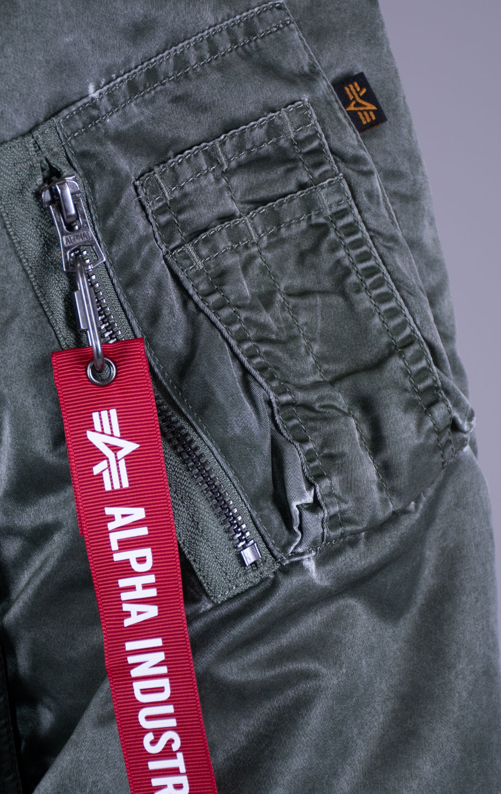 Куртка лётная ALPHA INDUSTRIES CWU 45/P HERITAGE FIT FLIGHT JACKET (BATTLEWASH) FW 26/27 deep forest 