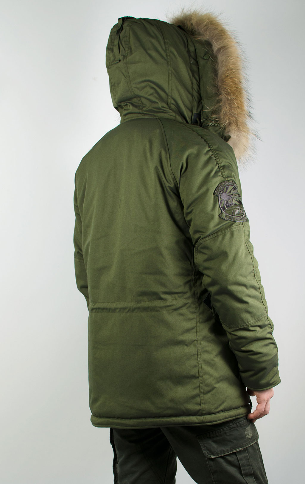 Аляска ALPHA INDUSTRIES EXPLORER натур. мех dark green 