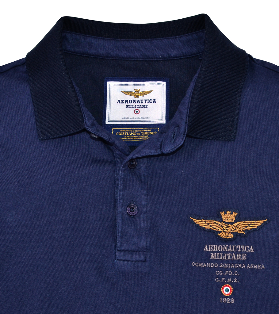 Футболка-поло AERONAUTICA MILITARE blue navy (PO 1202) 