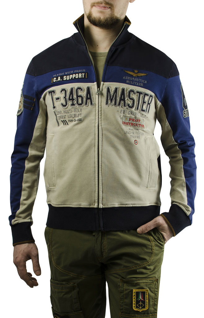 Толстовка AERONAUTICA MILITARE blue inchiostro (FE 1158) 