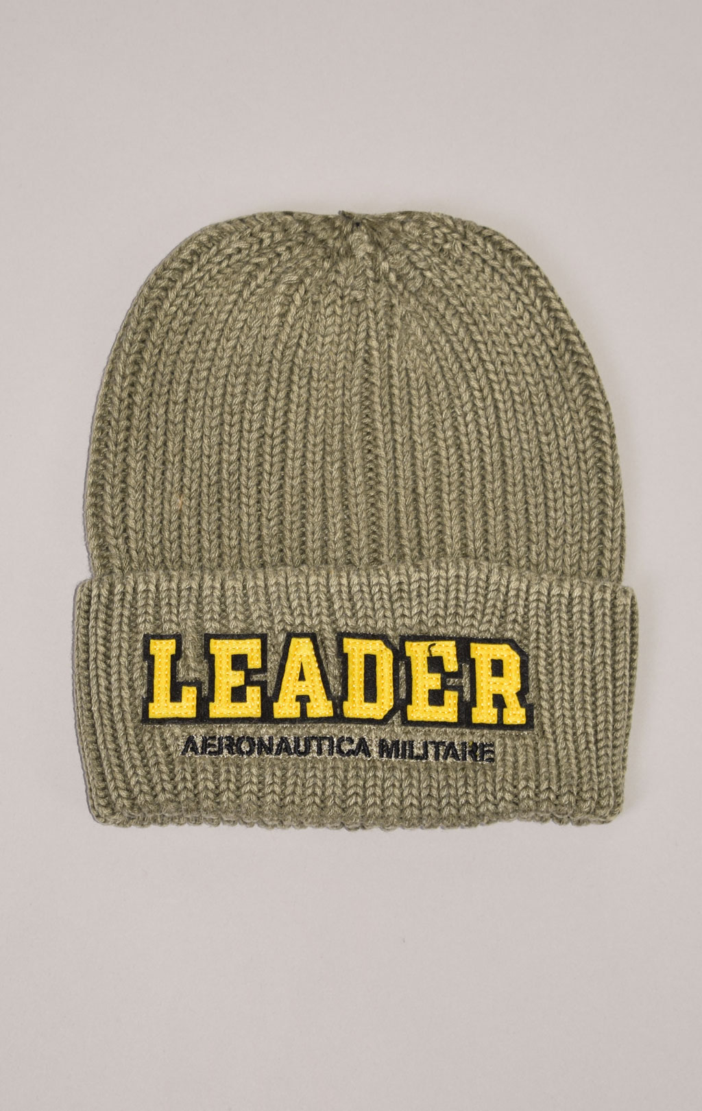 Шапка вязаная AERONAUTICA MILITARE FW 22/23/CN verde militare (CU 047)