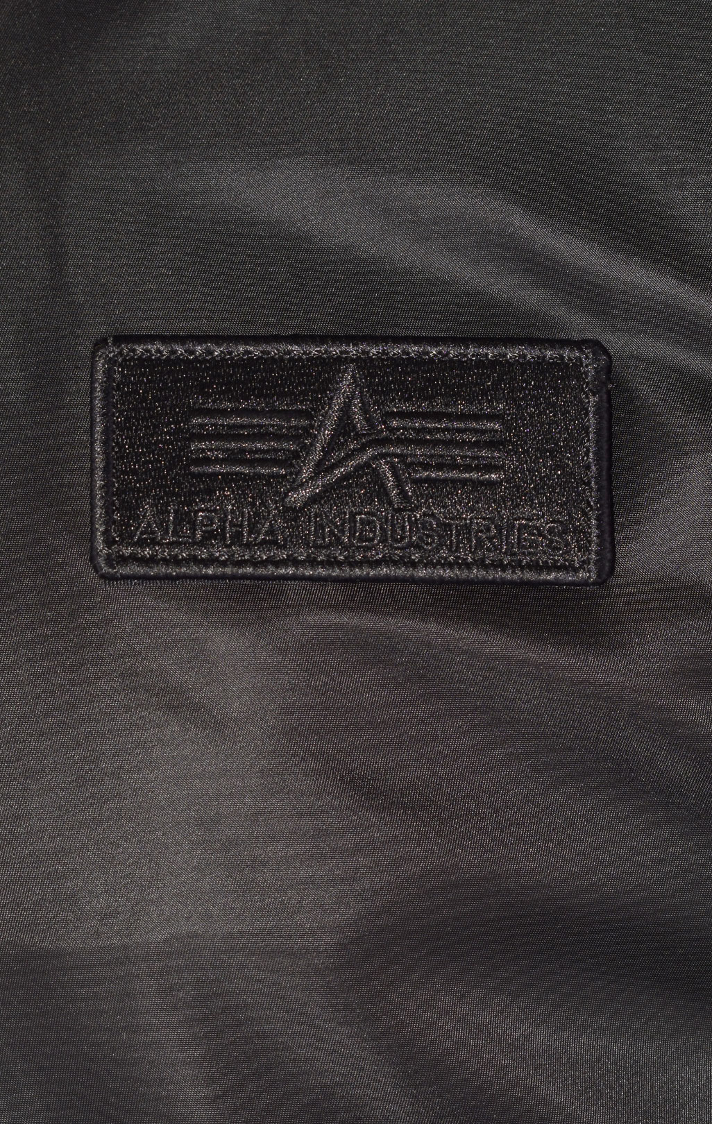 Бомбер ALPHA INDUSTRIES ZH BACK PRINT MA-1 black/reflective 