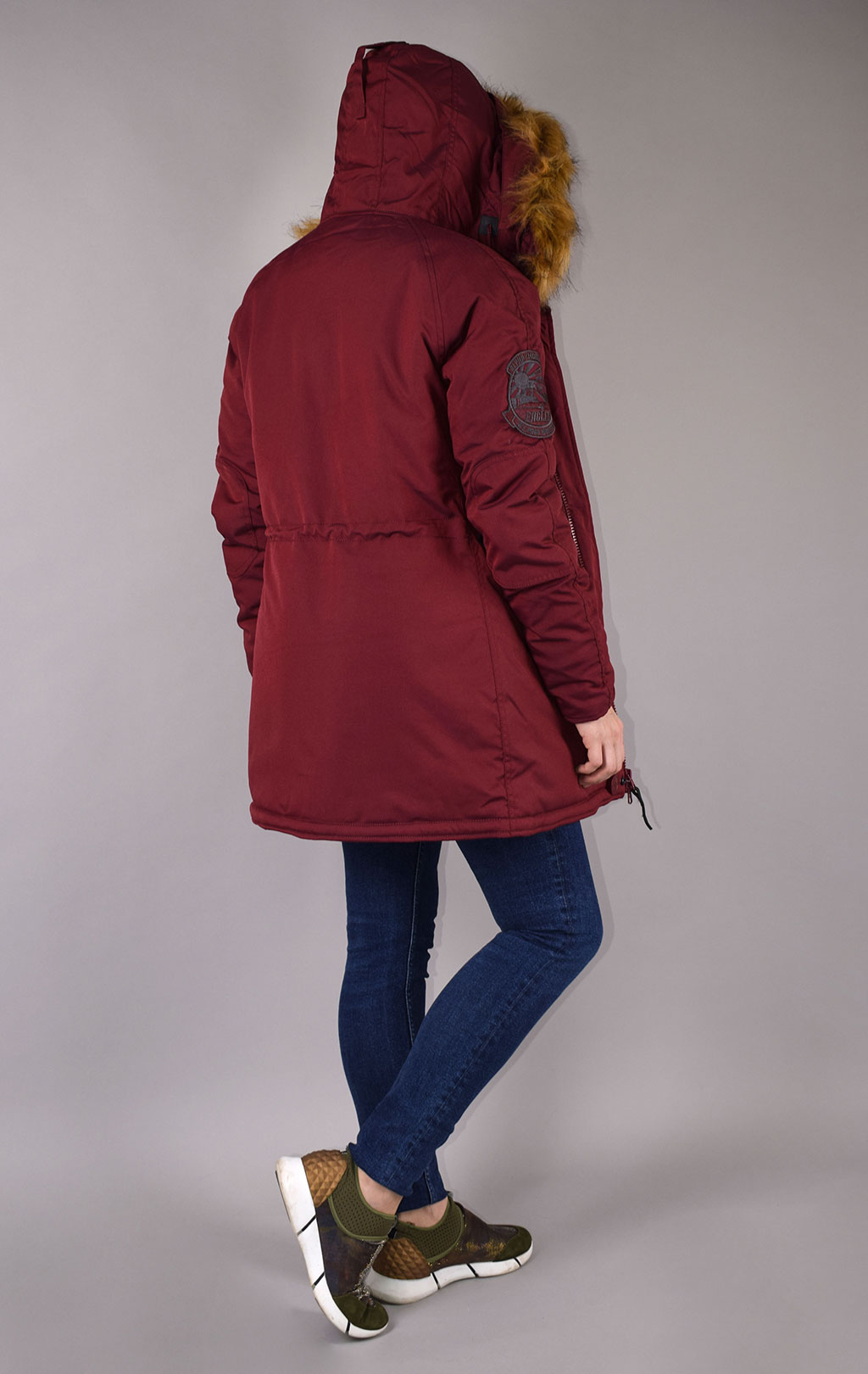 Женская аляска ALPHA INDUSTRIES EXPLORER burgundy 