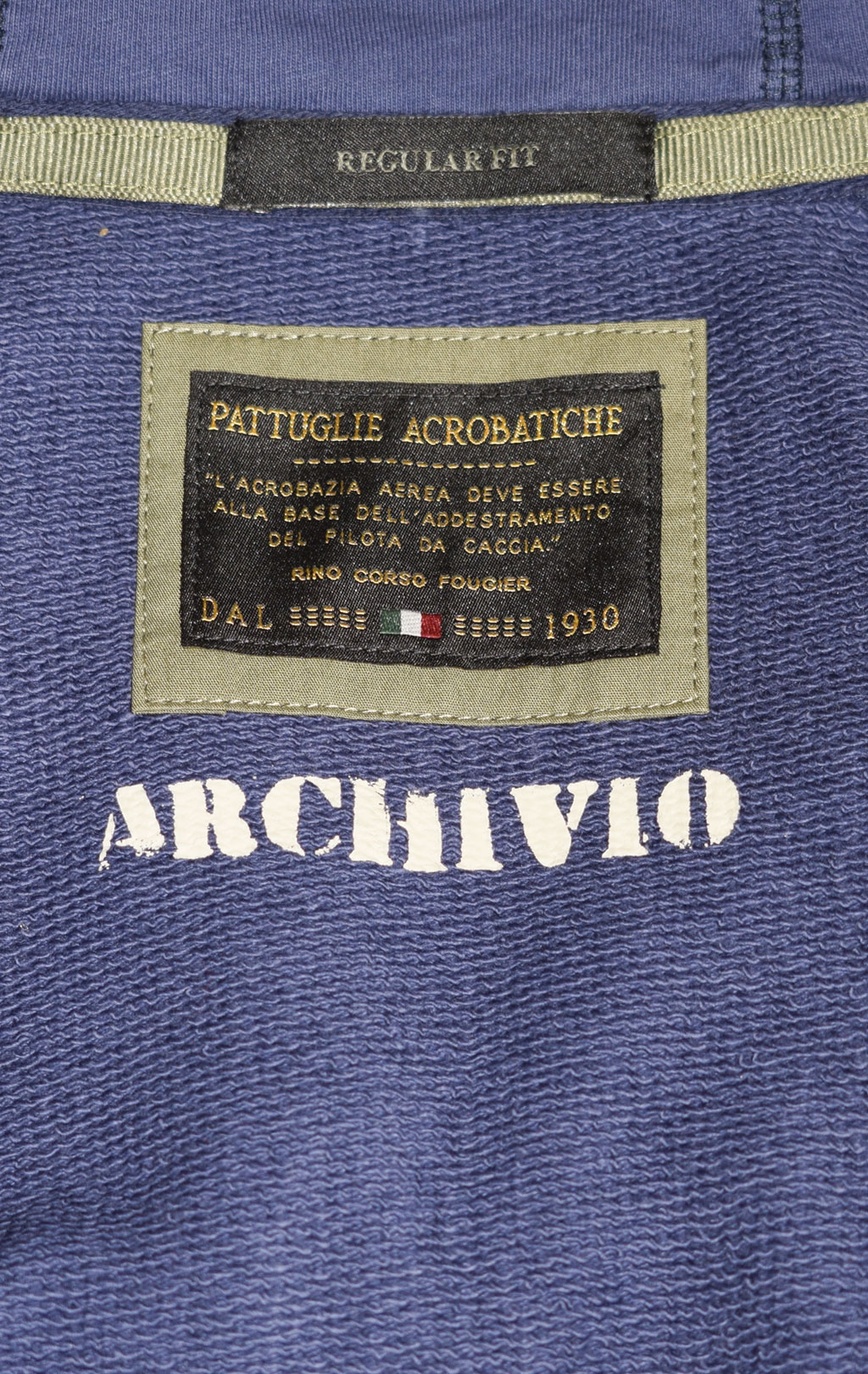 Толстовка с капюшоном AERONAUTICA MILITARE SS 23/IN camouflage pilot blue (FE 1757) 
