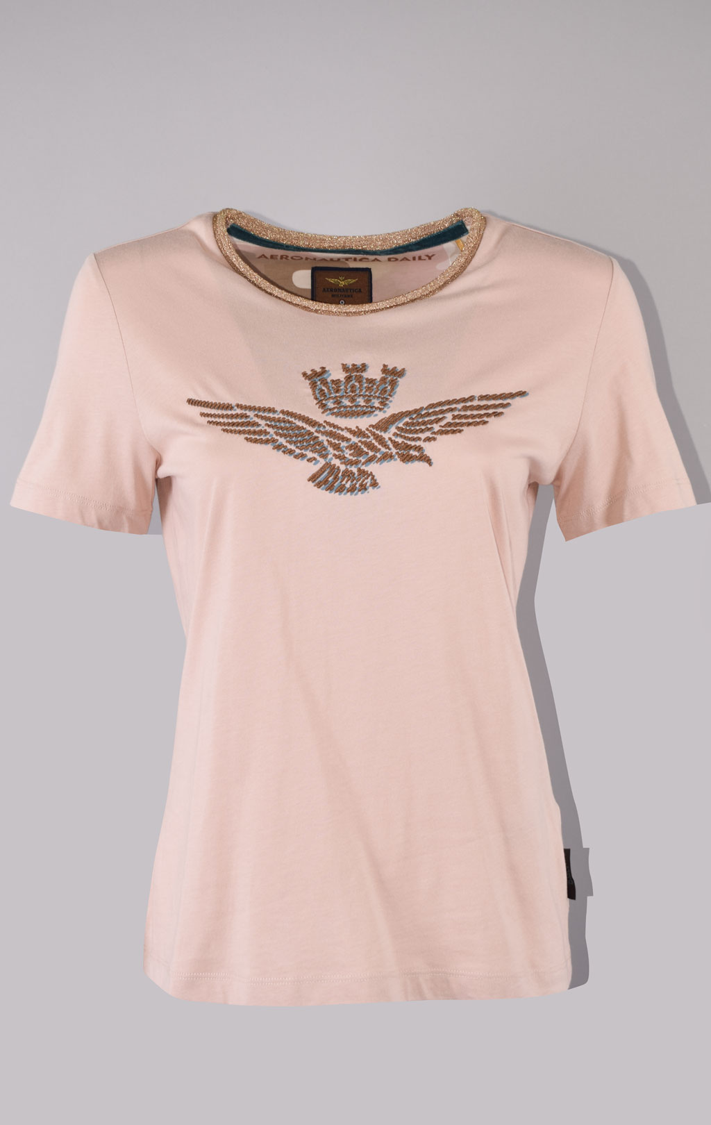 Женская футболка AERONAUTICA MILITARE FW 23/24/TR rosa (TS 2171) 