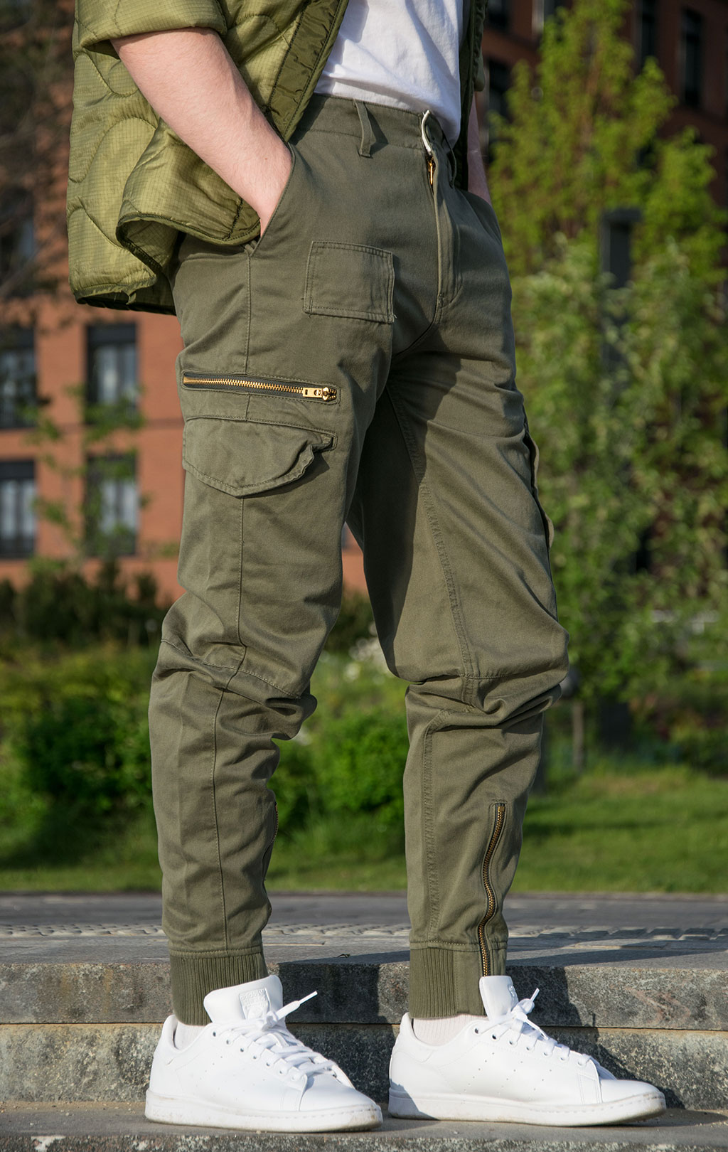 Брюки-карго ALPHA INDUSTRIES A-11 PANT dark olive 