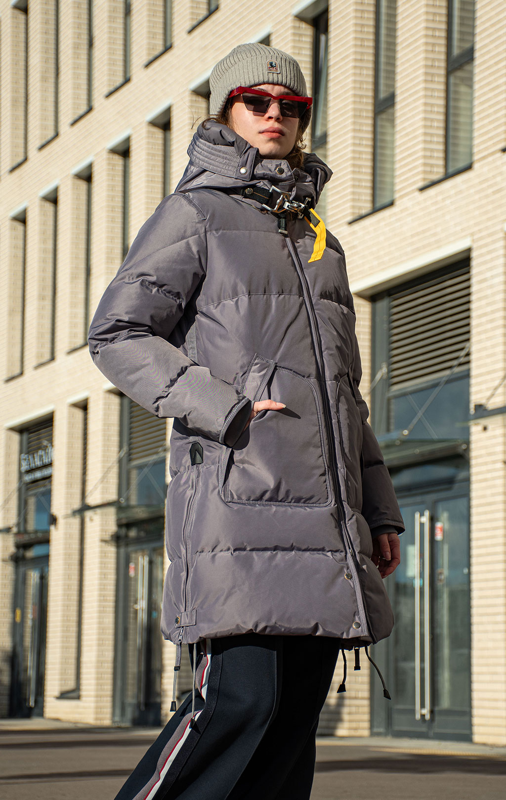 Женская куртка-пуховик PARAJUMPERS LONG BEAR FW 25/26 rabbit grey 