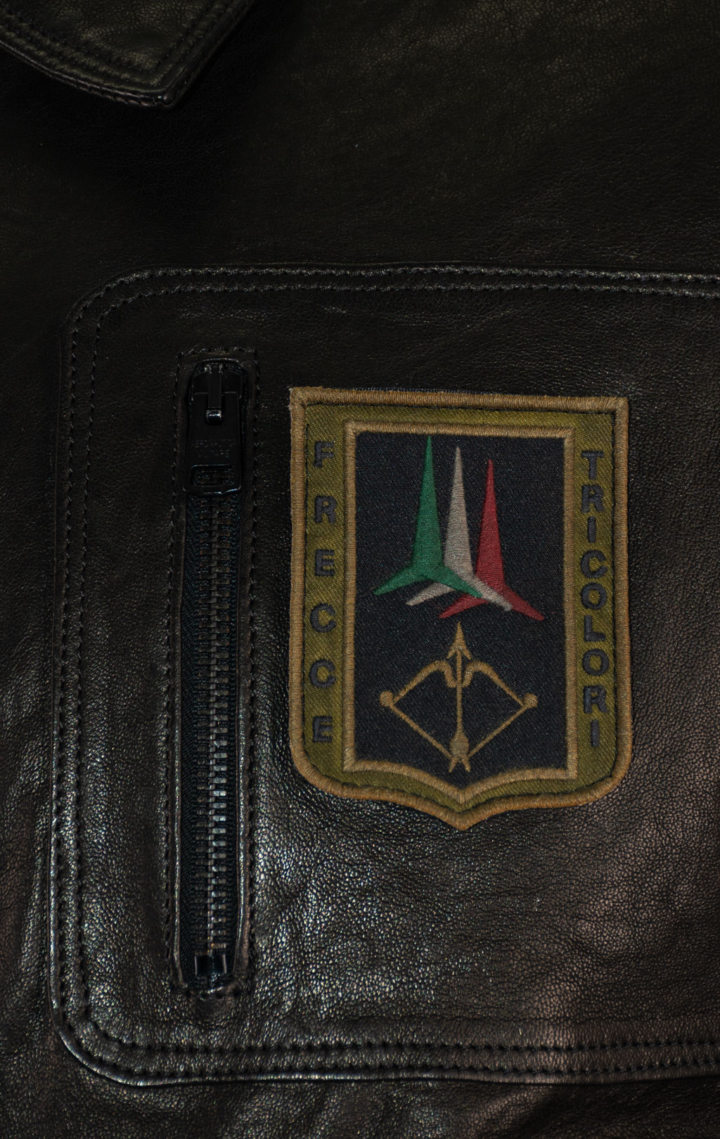 Куртка-пилот AERONAUTICA MILITARE кожа FW 25/26/IT nero (PN 0846) 