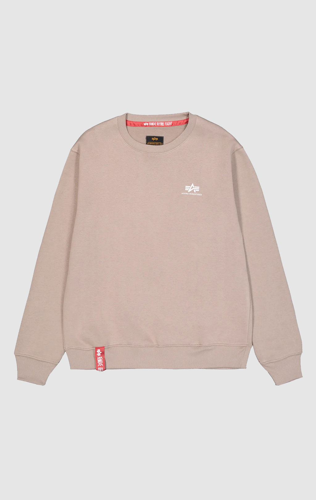 Свитшот ALPHA INDUSTRIES BASIC SWEATER SMALL LOGO vintage sand 