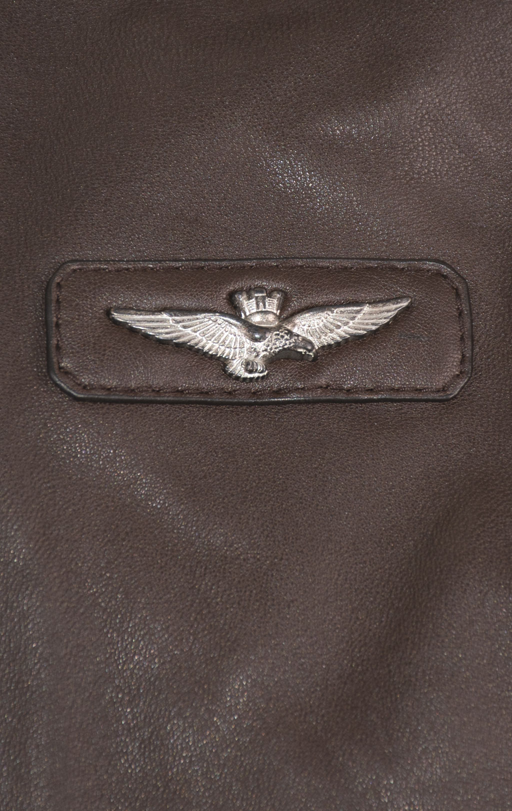 Куртка-пилот AERONAUTICA MILITARE big size кожа FW 24/25/IN marrone (PN 950) 