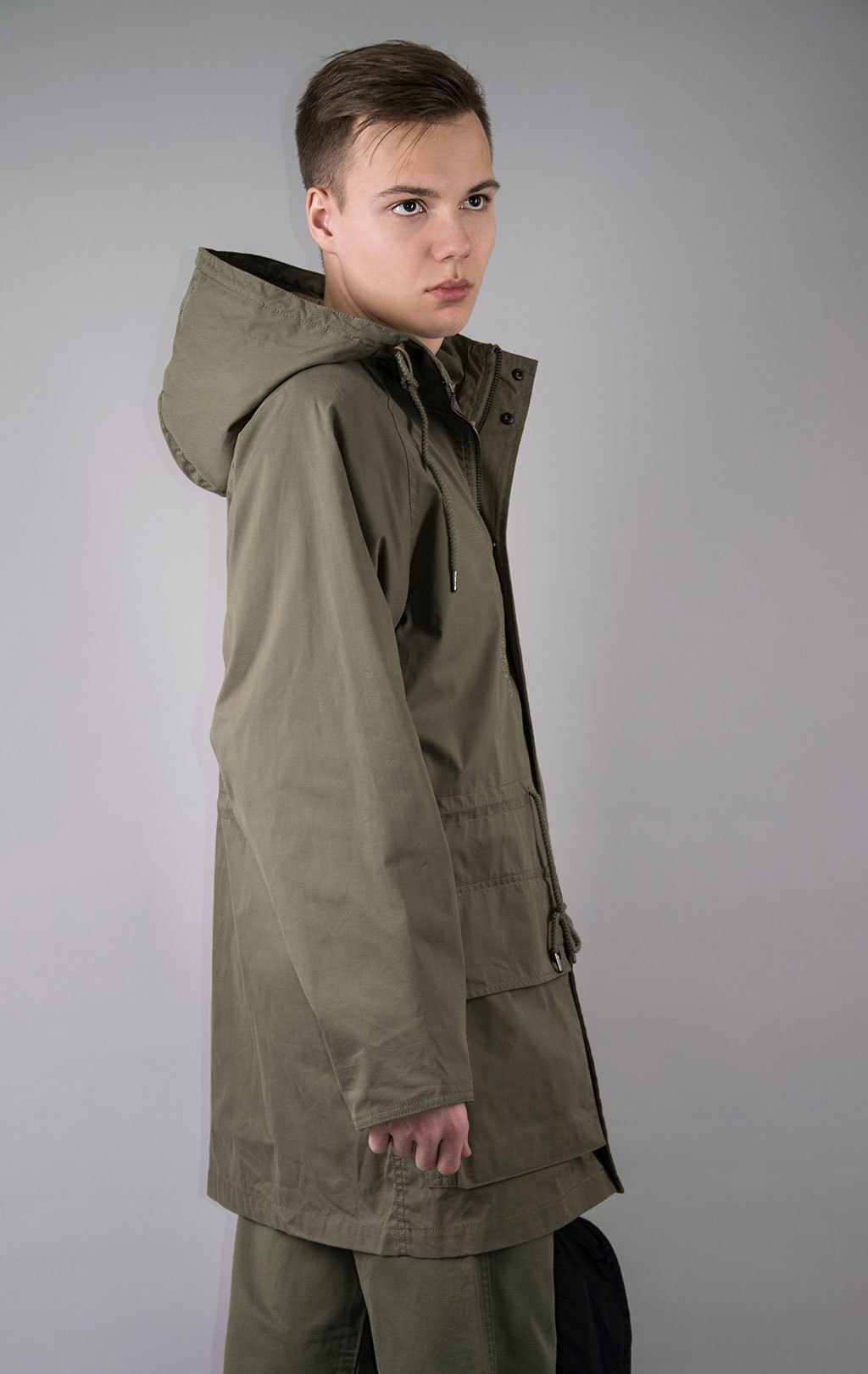 Ветровка ALPHA INDUSTRIES HOODED FIELD JACKET M-65 SS 23 m OG-107 green 