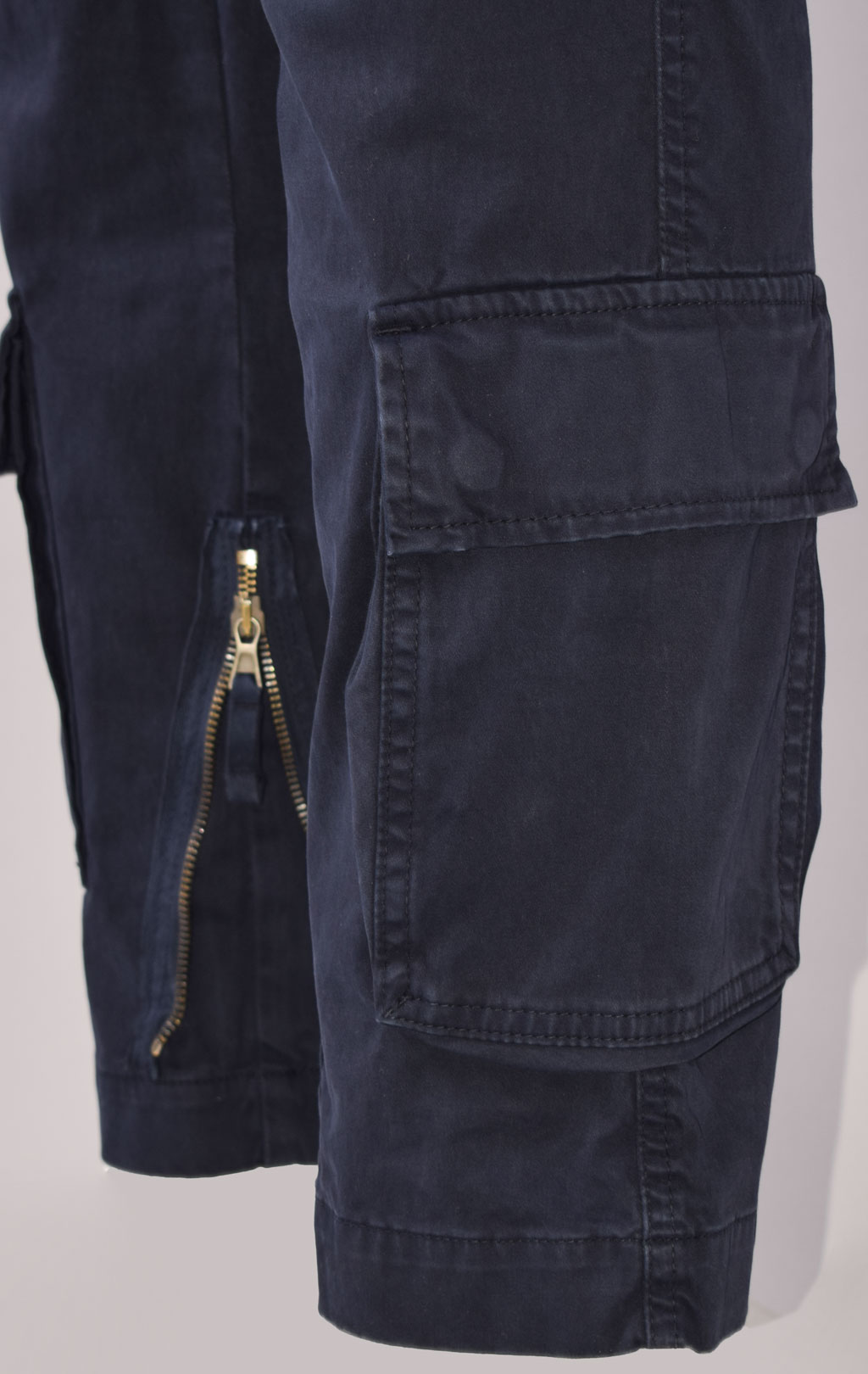 Брюки-карго AERONAUTICA MILITARE ANTI-G big size плотные FW 23/24/AL dark blue (PA 1557) 