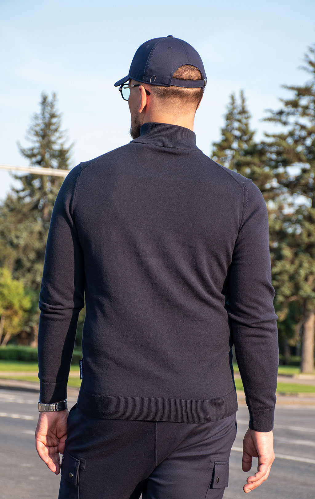 Свитер AERONAUTICA MILITARE FW 24/25/BG dark blue (MA 1489) 
