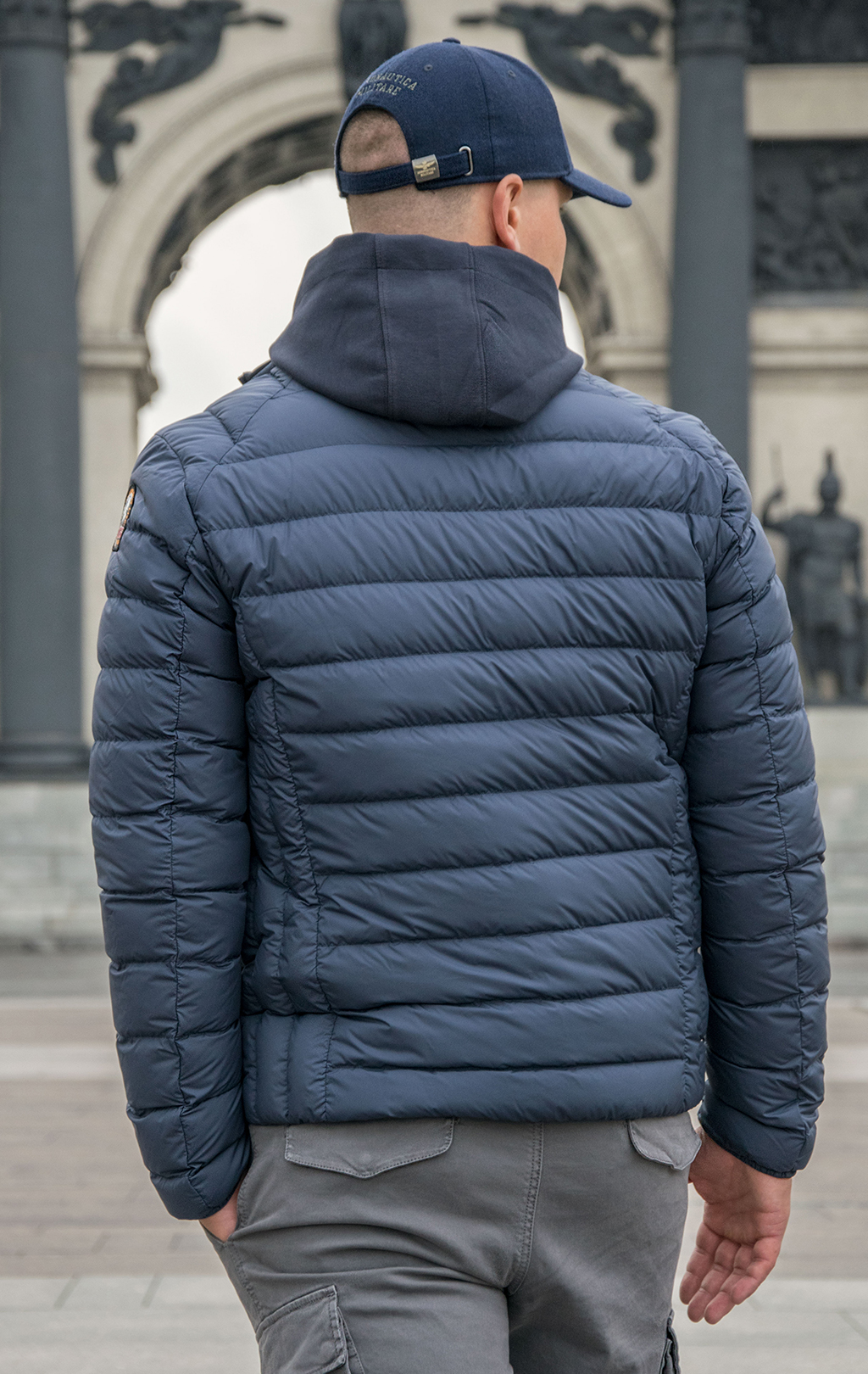 Куртка-пуховик лёгкая PARAJUMPERS UGO FW 21/22 navy 