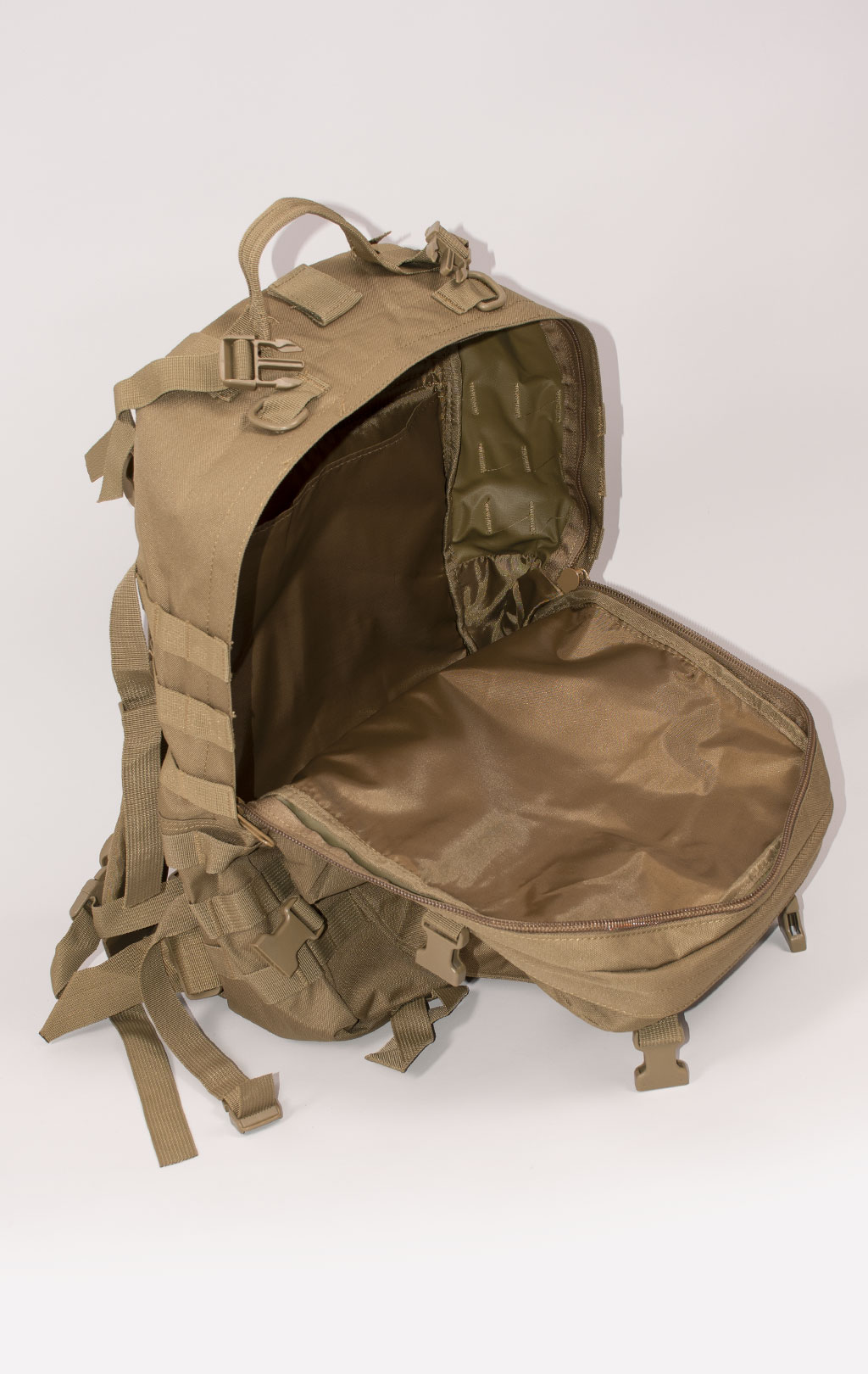 Рюкзак тактический ASSAULT 60L с поясной сумкой + 2 подсумка coyote BS-016 Китай