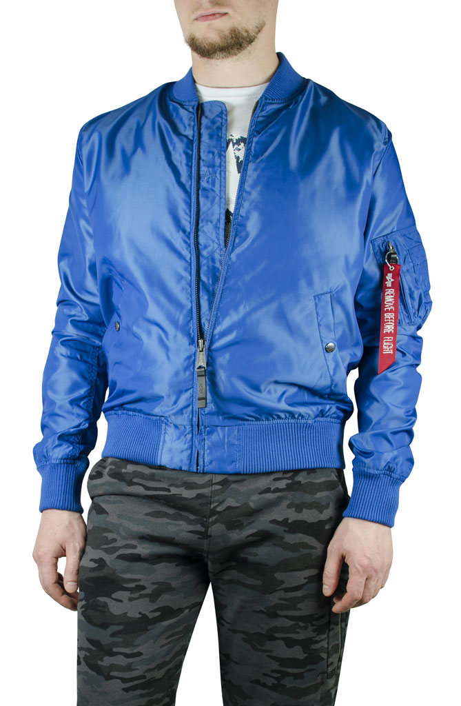 Ветровка-бомбер ALPHA INDUSTRIES TT MA-1 blue pacific 