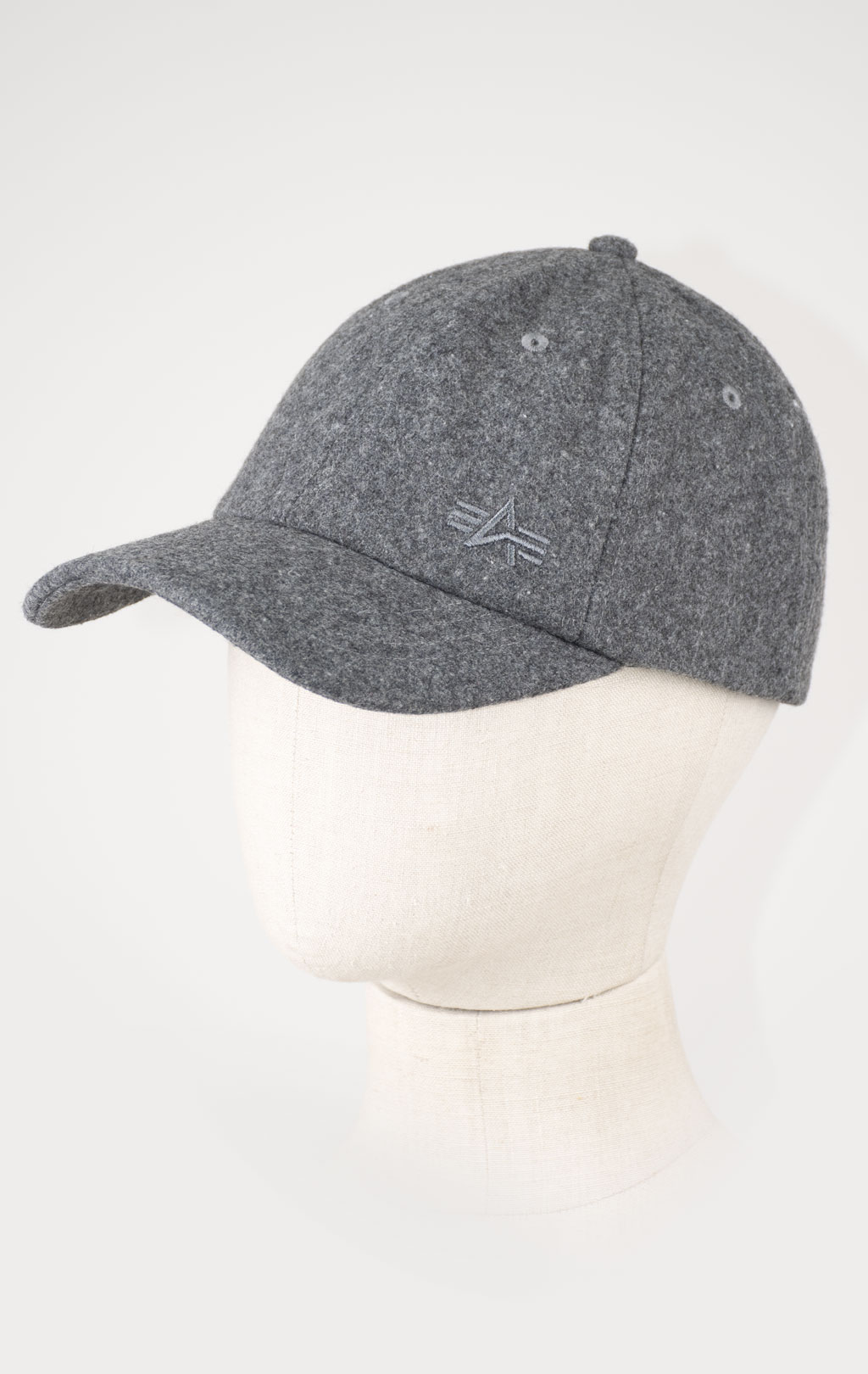 Бейсболка ALPHA INDUSTRIES ALPHA WOOL CAP FW 24/25 dark charcoal heather 