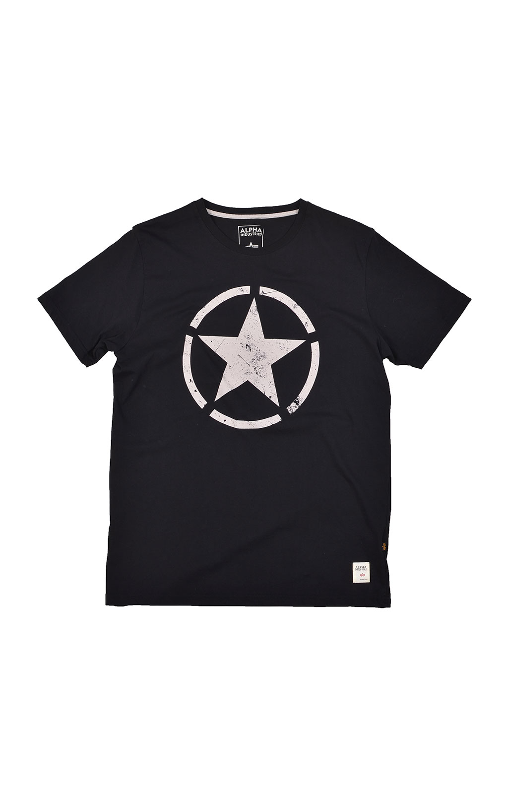 Футболка ALPHA INDUSTRIES STAR T big size black 