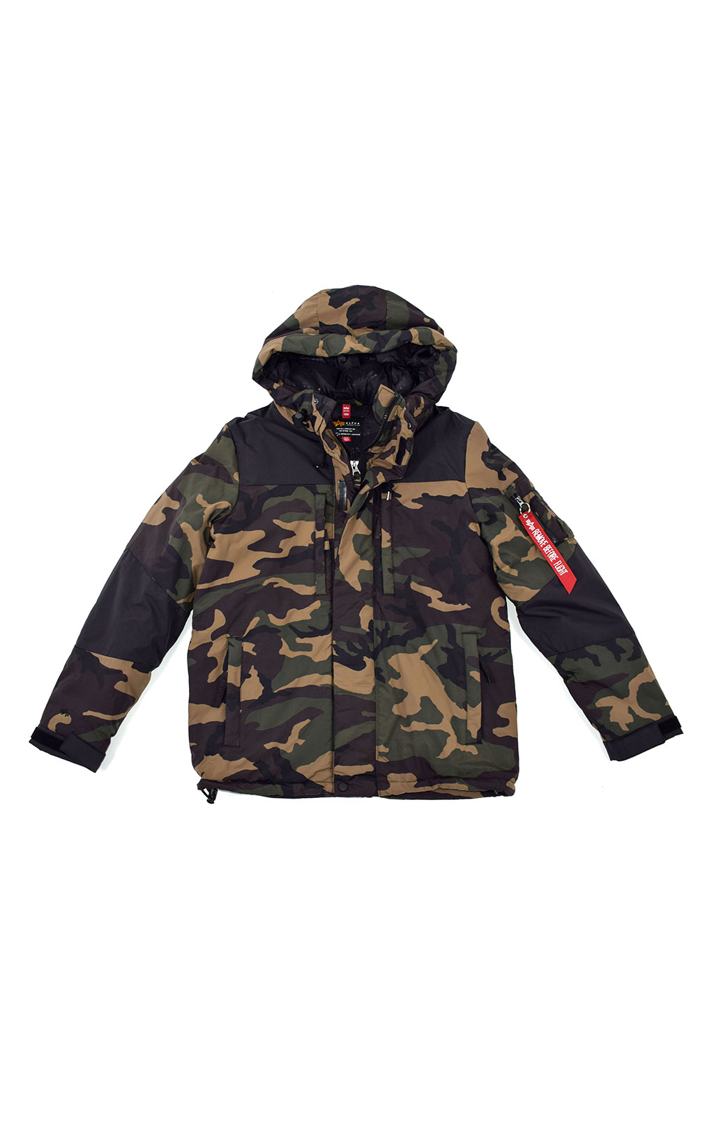 Куртка ALPHA INDUSTRIES AVALANCE PRIMALOFT dark camo woodland 