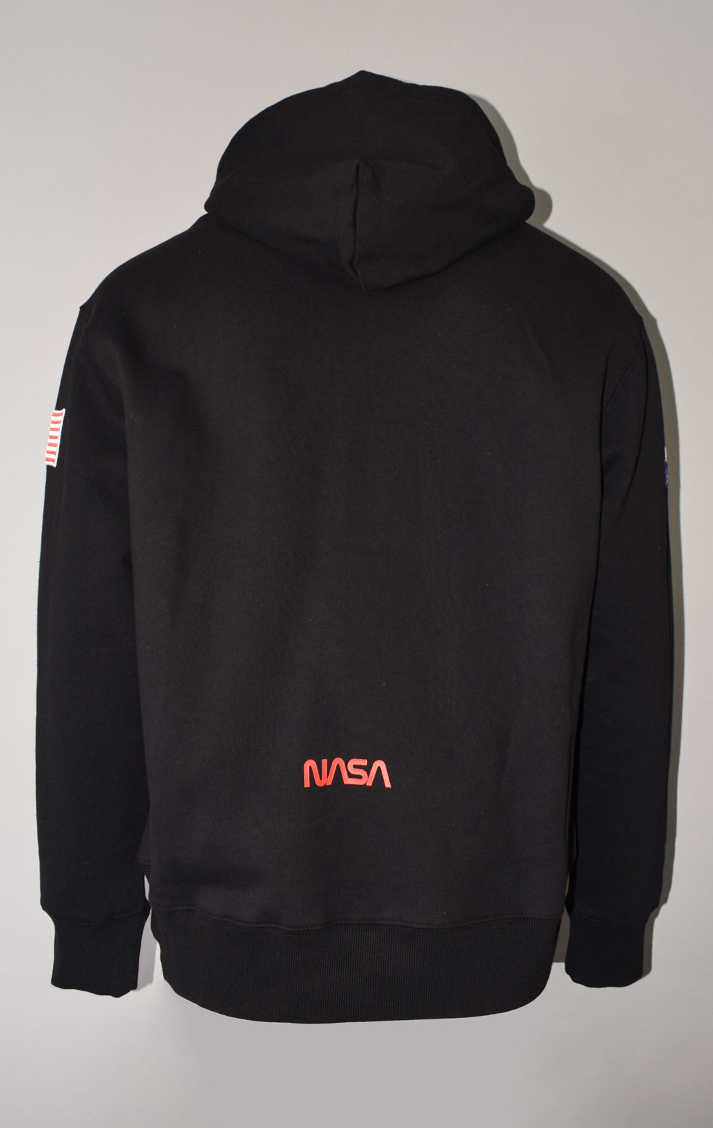 Толстовка ALPHA INDUSTRIES NASA WORM LOGO HOODIE SS 23 black 