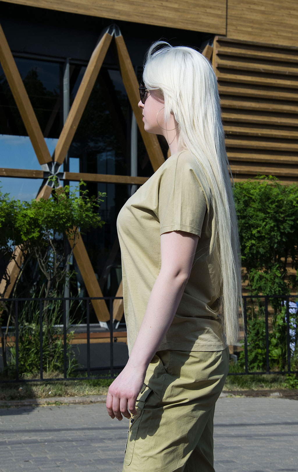 Женская футболка AERONAUTICA MILITARE SS 22/PT khaki (TS 1972) 