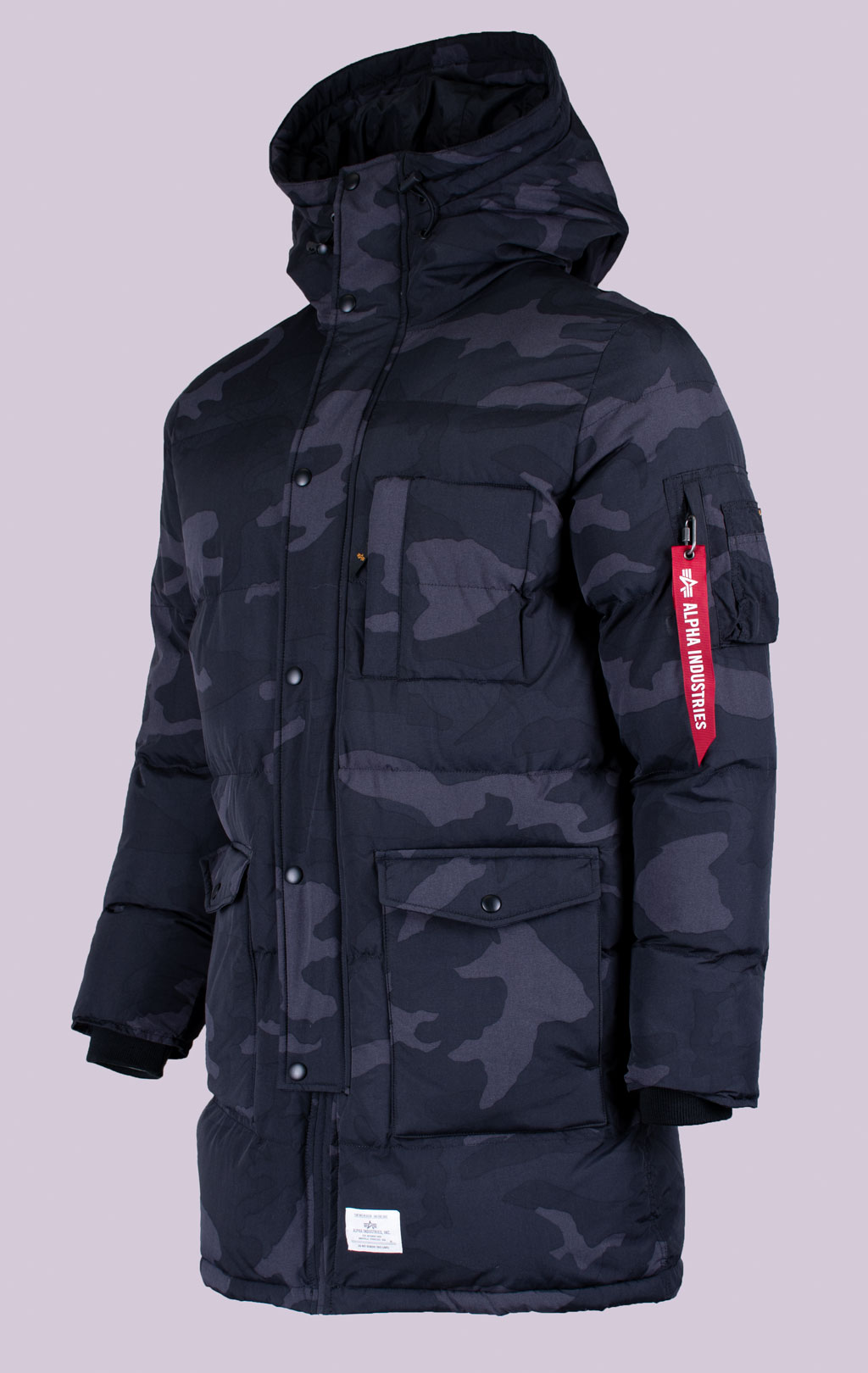 Аляска ALPHA INDUSTRIES QUILTED PARKA N-3B FW 21/22 m black woodland camo 